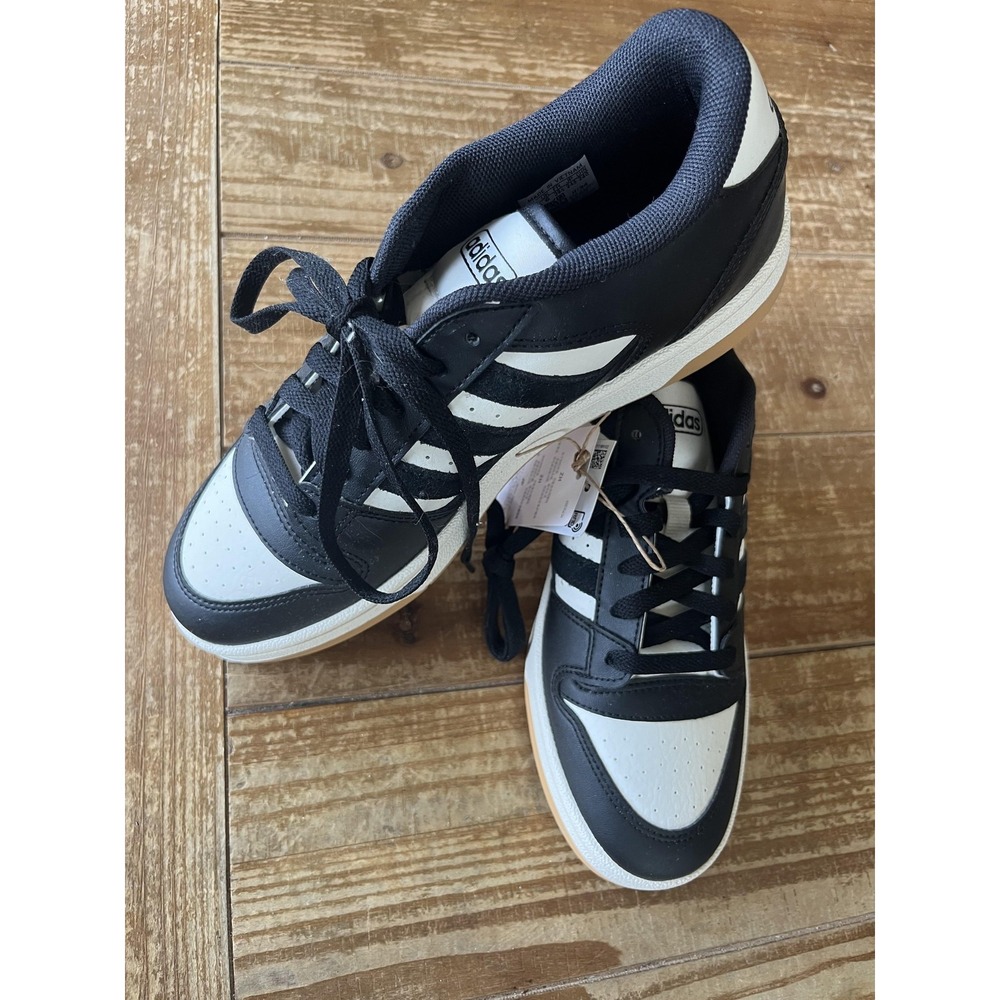 Adidas Break Start Low Shoes Womens Size 7.5 Black White Court Basketball IE1009